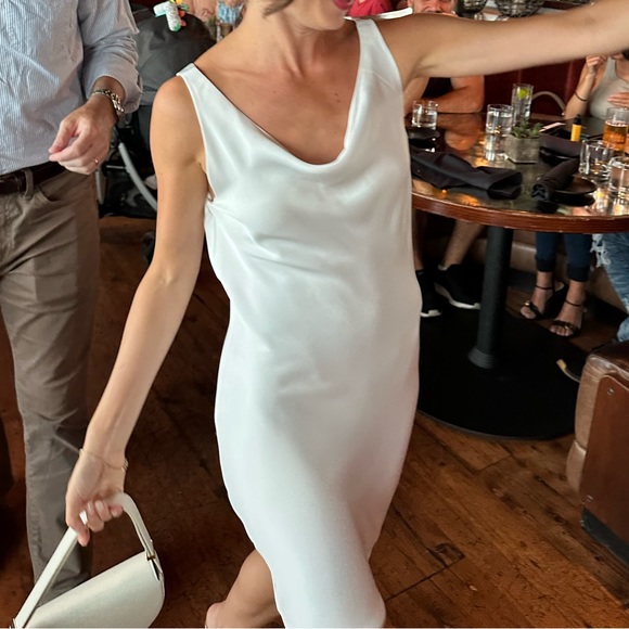 Norma Kamali Maria Mini Dress - Snow White - Picture 4 of 6